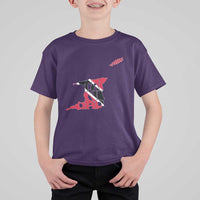 Trinidad And Tobago T Shirt For Kid Pride Trinidadian Roots Flag - Wonder Print Shop
