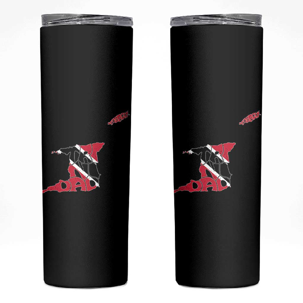 Trinidad And Tobago Skinny Tumbler Pride Trinidadian Roots Flag - Wonder Print Shop