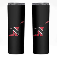Trinidad And Tobago Skinny Tumbler Pride Trinidadian Roots Flag - Wonder Print Shop