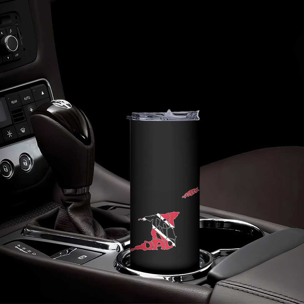 Trinidad And Tobago Skinny Tumbler Pride Trinidadian Roots Flag - Wonder Print Shop