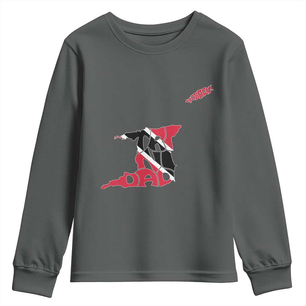 Trinidad And Tobago Youth Sweatshirt Pride Trinidadian Roots Flag - Wonder Print Shop