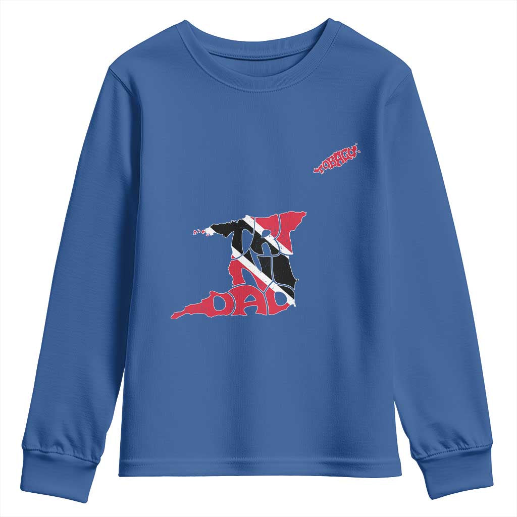 Trinidad And Tobago Youth Sweatshirt Pride Trinidadian Roots Flag - Wonder Print Shop
