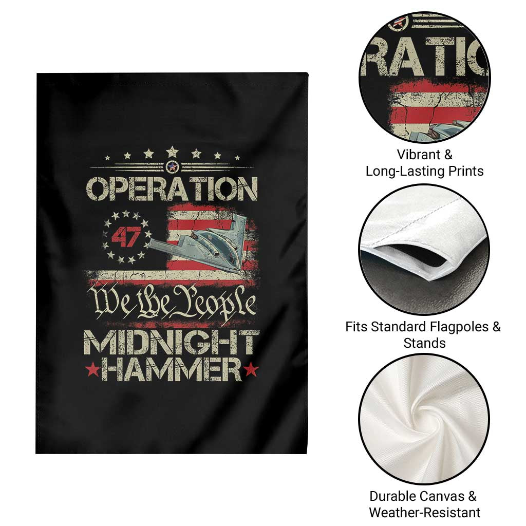 Operation Midnight Hammer Garden Flag Bomber Jet Vintage Betsy Ross Flag - Wonder Print Shop