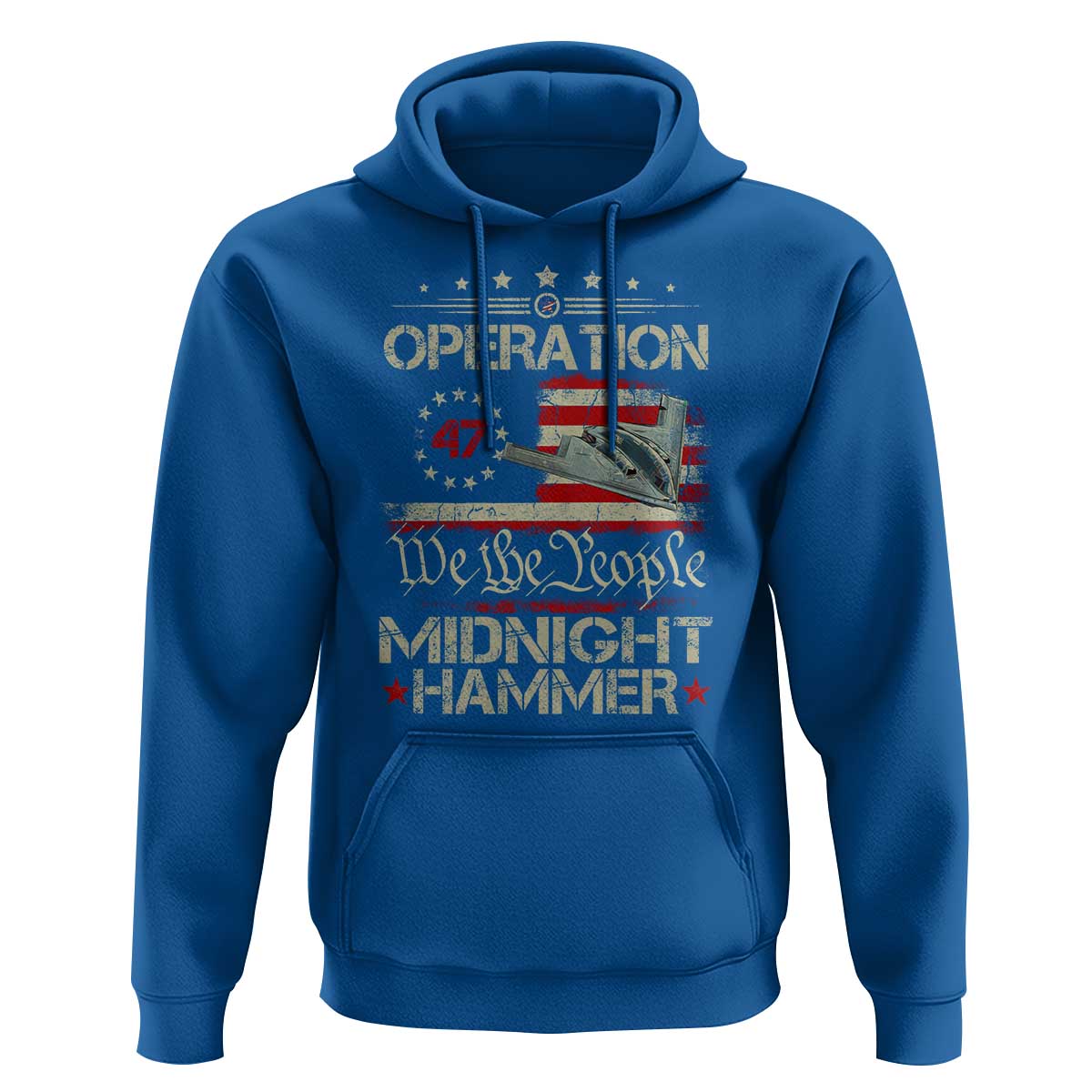 Operation Midnight Hammer Hoodie Bomber Jet Vintage Betsy Ross Flag - Wonder Print Shop