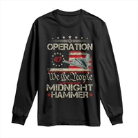 Operation Midnight Hammer Long Sleeve Shirt Bomber Jet Vintage Betsy Ross Flag - Wonder Print Shop