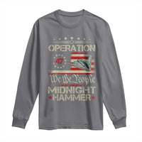 Operation Midnight Hammer Long Sleeve Shirt Bomber Jet Vintage Betsy Ross Flag - Wonder Print Shop