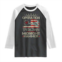 Operation Midnight Hammer Raglan Shirt Bomber Jet Vintage Betsy Ross Flag - Wonder Print Shop