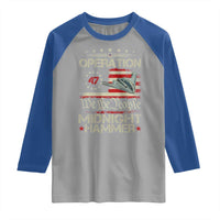 Operation Midnight Hammer Raglan Shirt Bomber Jet Vintage Betsy Ross Flag - Wonder Print Shop