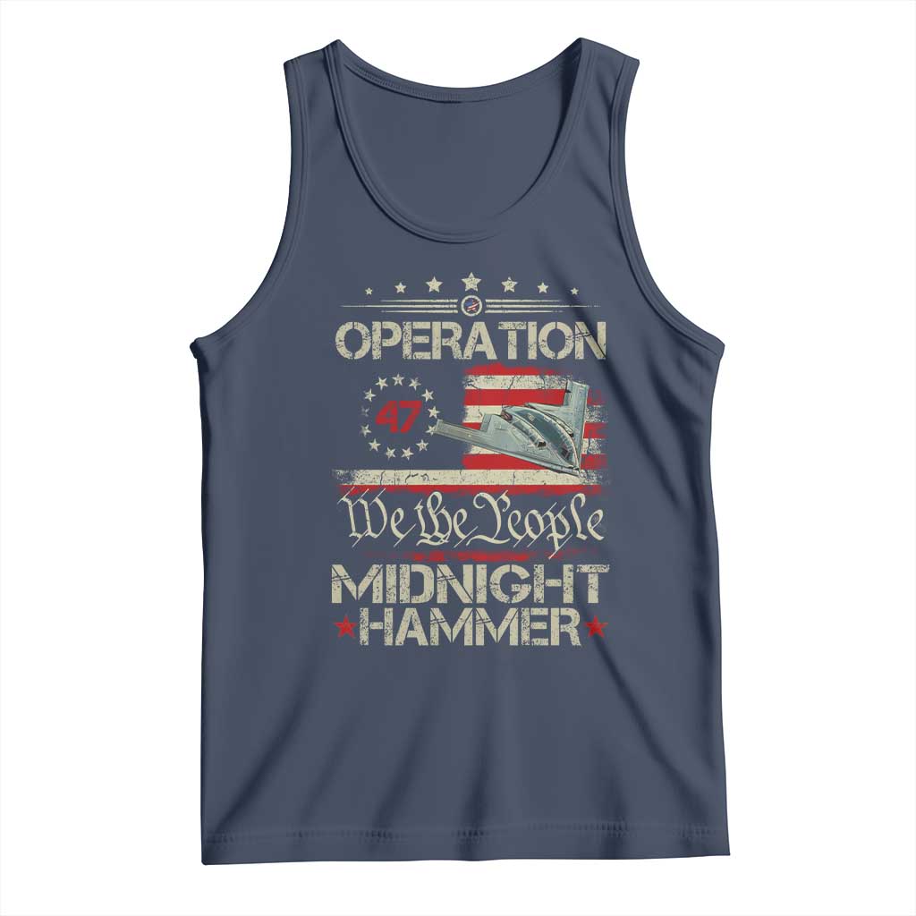 Operation Midnight Hammer Tank Top Bomber Jet Vintage Betsy Ross Flag - Wonder Print Shop