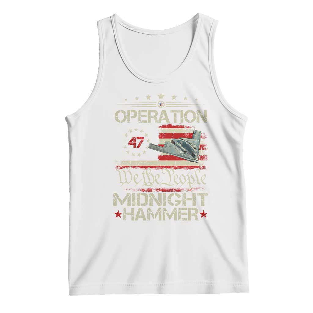 Operation Midnight Hammer Tank Top Bomber Jet Vintage Betsy Ross Flag - Wonder Print Shop