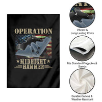 Operation Midnight Hammer Garden Flag Bomber Jet American Flag - Wonder Print Shop