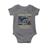 Operation Midnight Hammer Baby Onesie Bomber Jet American Flag - Wonder Print Shop