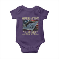 Operation Midnight Hammer Baby Onesie Bomber Jet American Flag - Wonder Print Shop