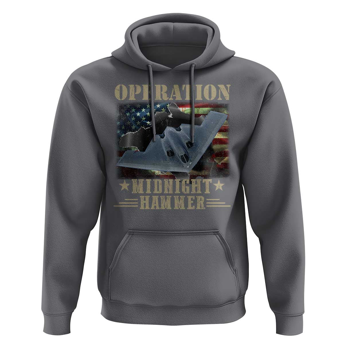 Operation Midnight Hammer Hoodie Bomber Jet American Flag - Wonder Print Shop