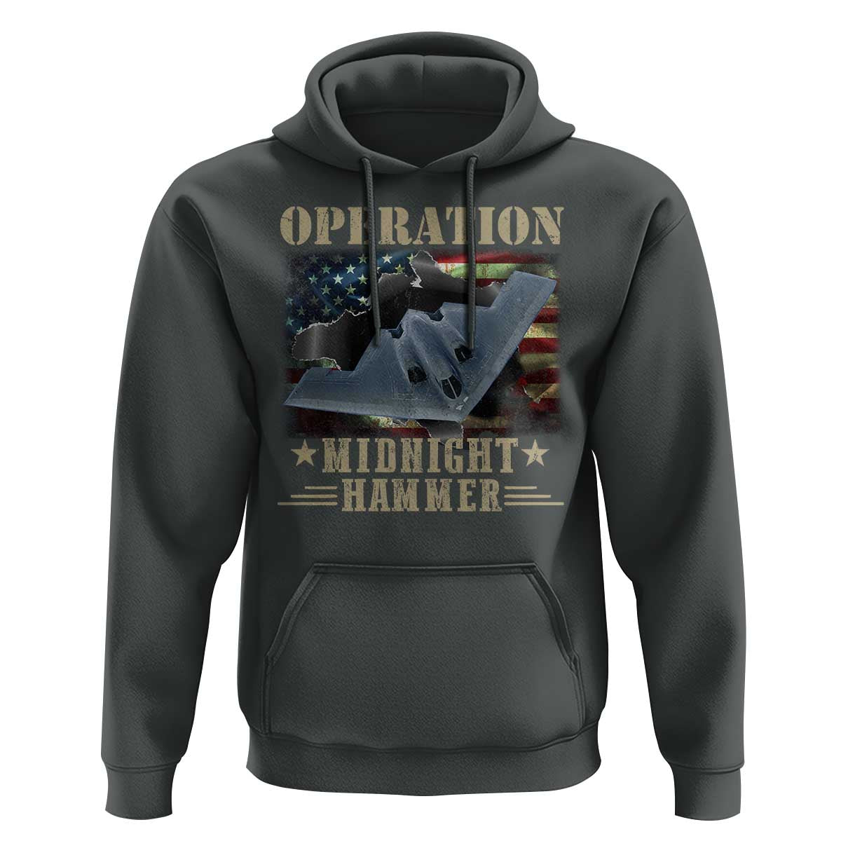 Operation Midnight Hammer Hoodie Bomber Jet American Flag - Wonder Print Shop