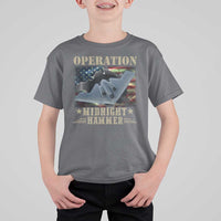 Operation Midnight Hammer T Shirt For Kid Bomber Jet American Flag - Wonder Print Shop