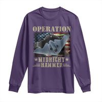 Operation Midnight Hammer Long Sleeve Shirt Bomber Jet American Flag - Wonder Print Shop