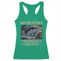 Operation Midnight Hammer Racerback Tank Top Bomber Jet American Flag - Wonder Print Shop