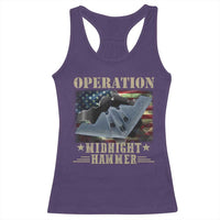 Operation Midnight Hammer Racerback Tank Top Bomber Jet American Flag - Wonder Print Shop