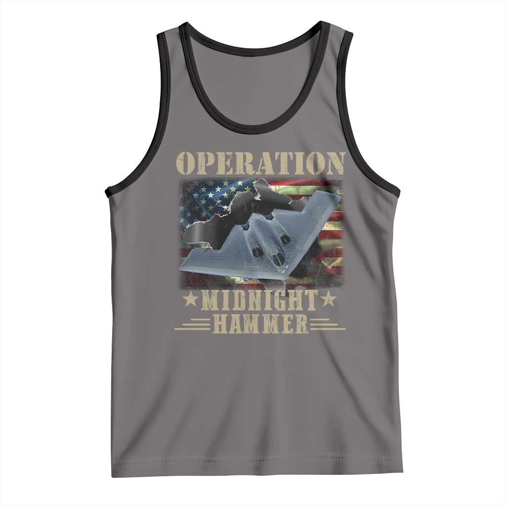 Operation Midnight Hammer Tank Top Bomber Jet American Flag - Wonder Print Shop