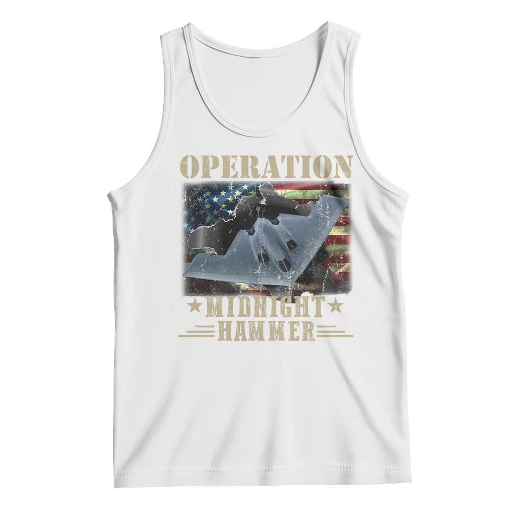 Operation Midnight Hammer Tank Top Bomber Jet American Flag - Wonder Print Shop