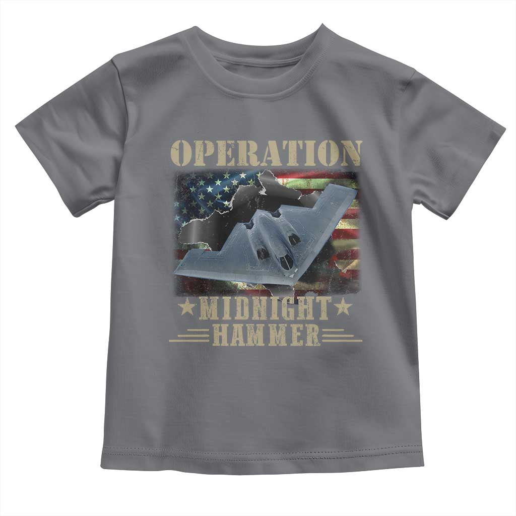 Operation Midnight Hammer Toddler T Shirt Bomber Jet American Flag - Wonder Print Shop