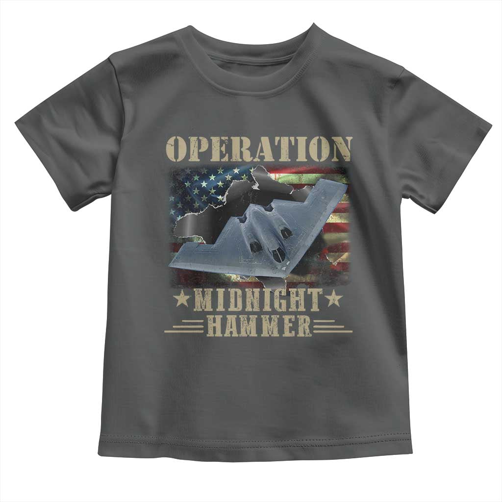 Operation Midnight Hammer Toddler T Shirt Bomber Jet American Flag - Wonder Print Shop
