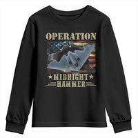 Operation Midnight Hammer Youth Sweatshirt Bomber Jet American Flag - Wonder Print Shop
