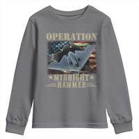 Operation Midnight Hammer Youth Sweatshirt Bomber Jet American Flag - Wonder Print Shop