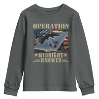 Operation Midnight Hammer Youth Sweatshirt Bomber Jet American Flag - Wonder Print Shop