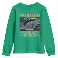 Operation Midnight Hammer Youth Sweatshirt Bomber Jet American Flag - Wonder Print Shop