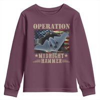 Operation Midnight Hammer Youth Sweatshirt Bomber Jet American Flag - Wonder Print Shop