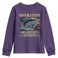Operation Midnight Hammer Youth Sweatshirt Bomber Jet American Flag - Wonder Print Shop
