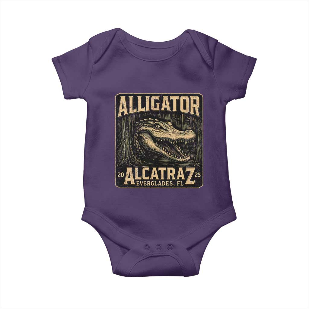 Funny Alligator Alcatraz Baby Onesie Florida Everglades Alligatraz Meme 2025 - Wonder Print Shop