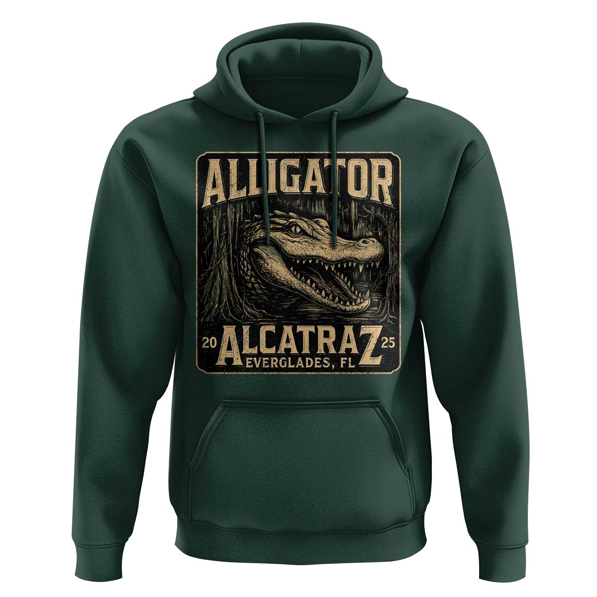 Funny Alligator Alcatraz Hoodie Florida Everglades Alligatraz Meme 2025 - Wonder Print Shop