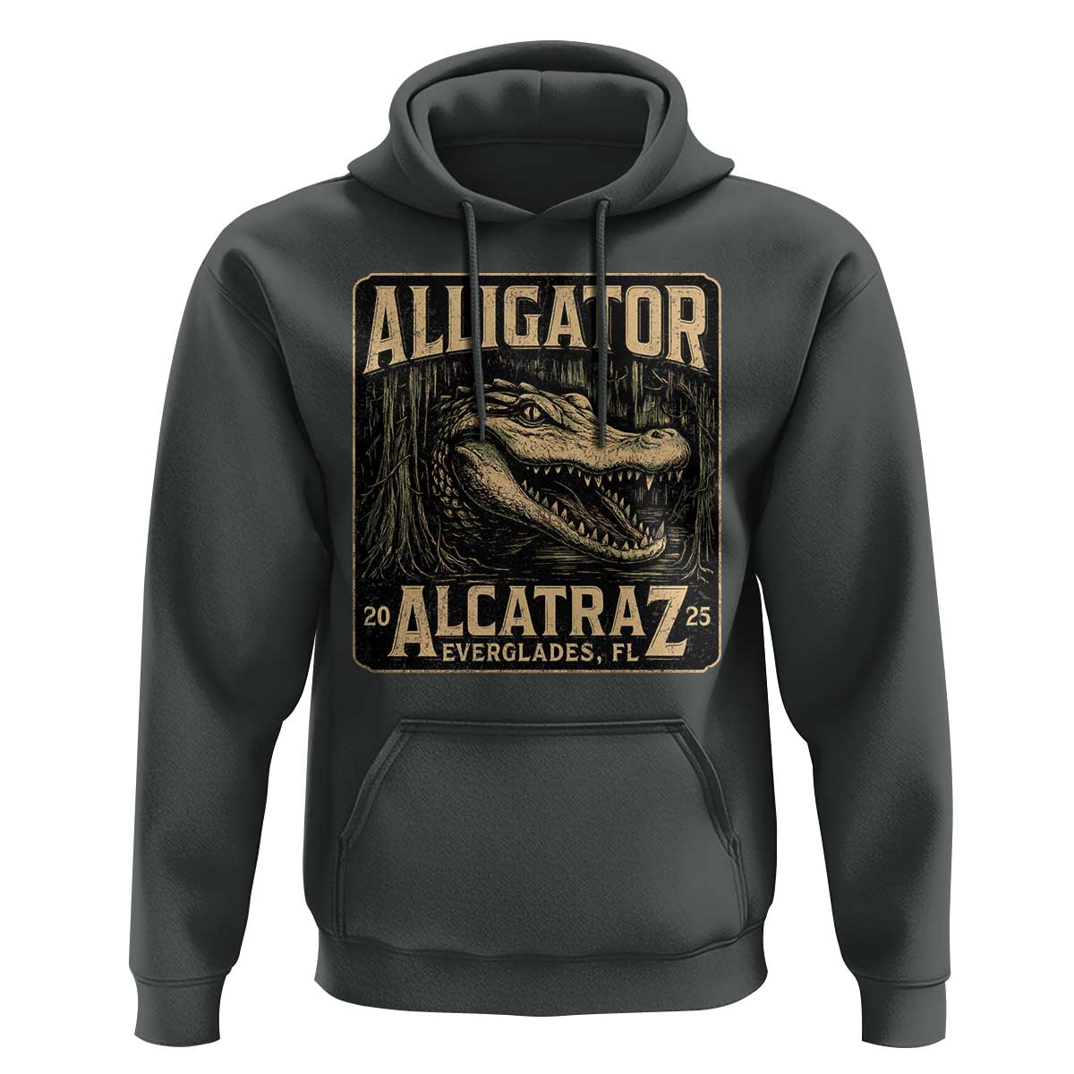 Funny Alligator Alcatraz Hoodie Florida Everglades Alligatraz Meme 2025 - Wonder Print Shop