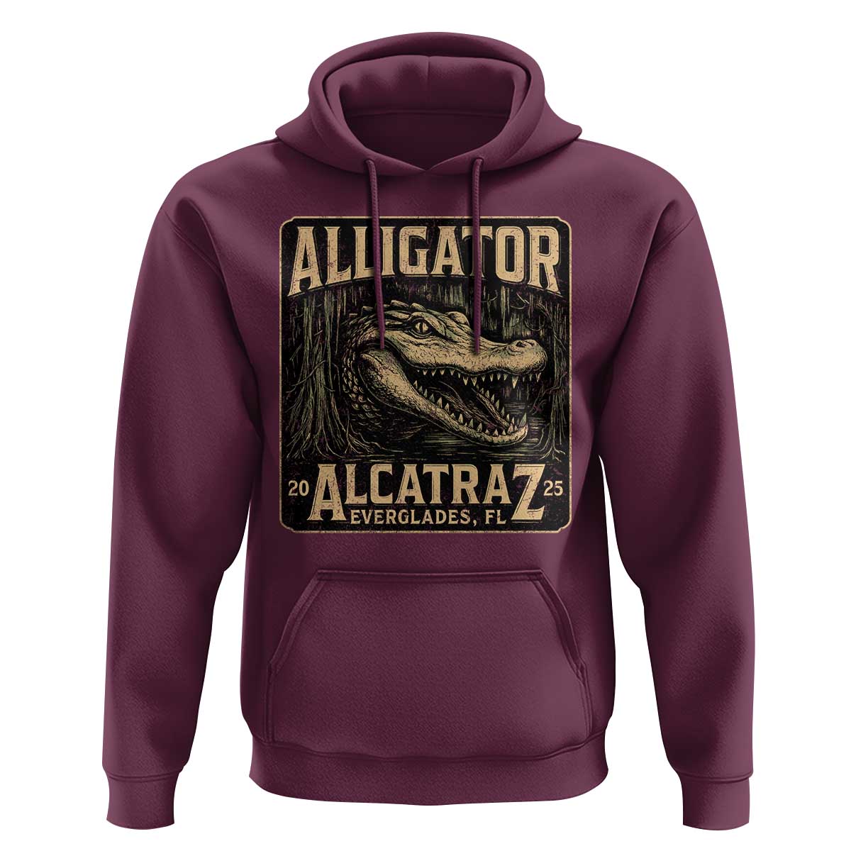 Funny Alligator Alcatraz Hoodie Florida Everglades Alligatraz Meme 2025 - Wonder Print Shop