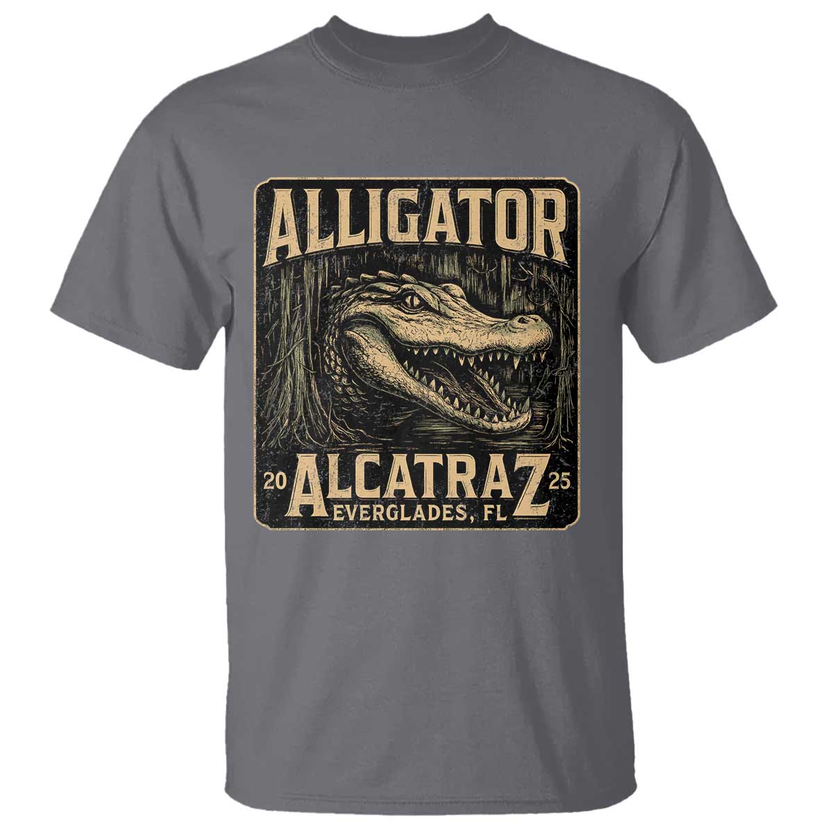 Funny Alligator Alcatraz T Shirt Florida Everglades Alligatraz Meme 2025 - Wonder Print Shop