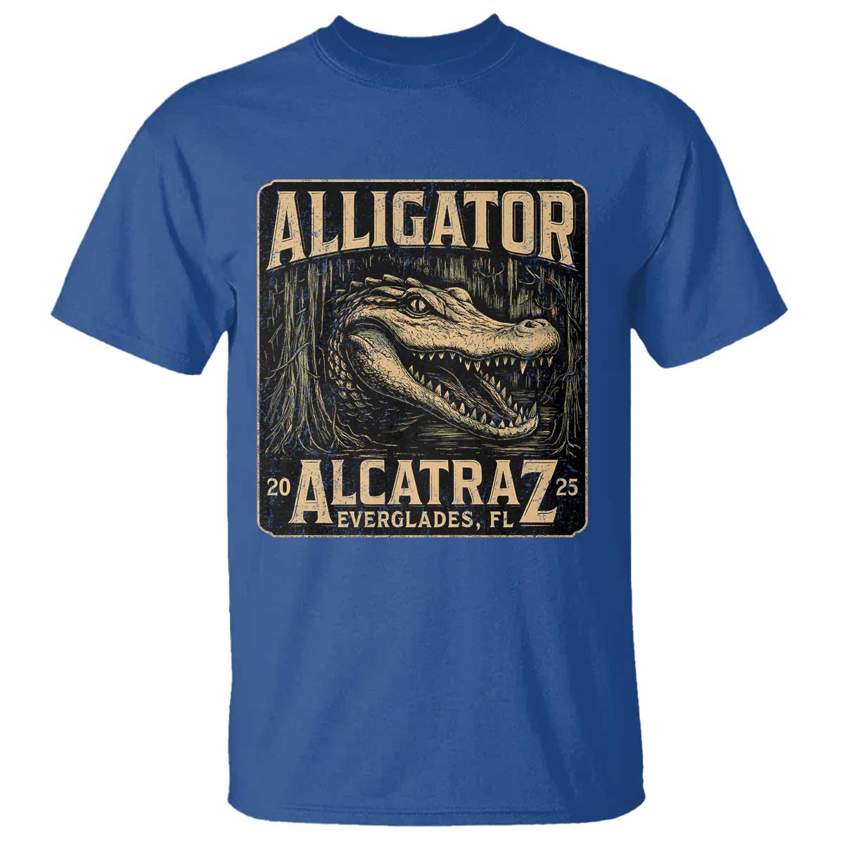 Funny Alligator Alcatraz T Shirt Florida Everglades Alligatraz Meme 2025 - Wonder Print Shop