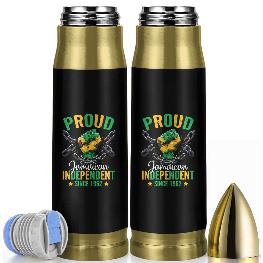 Jamaica Independence Day Bullet Tumbler Proud Jamaican Hand Fist Break The Chain - Wonder Print Shop