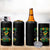 Jamaica Independence Day 4 in 1 Can Cooler Tumbler Proud Jamaican Hand Fist Break The Chain - Wonder Print Shop