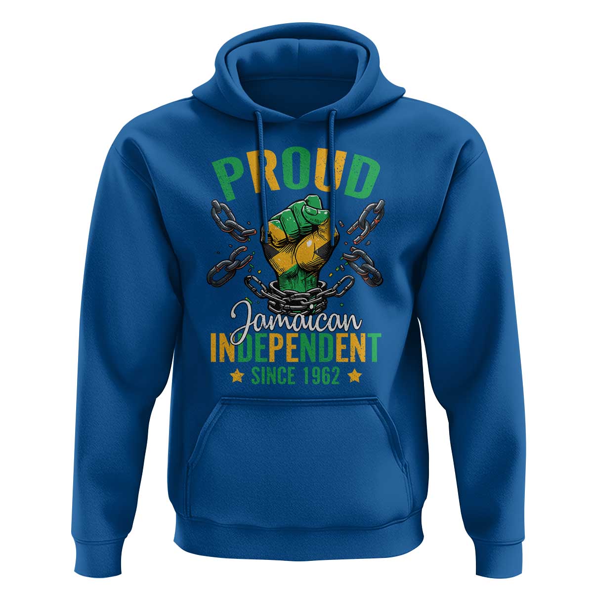 Jamaica Independence Day Hoodie Proud Jamaican Hand Fist Break The Chain - Wonder Print Shop