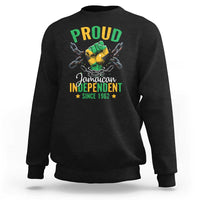 Jamaica Independence Day Sweatshirt Proud Jamaican Hand Fist Break The Chain - Wonder Print Shop