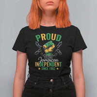 Jamaica Independence Day T Shirt For Women Proud Jamaican Hand Fist Break The Chain - Wonder Print Shop