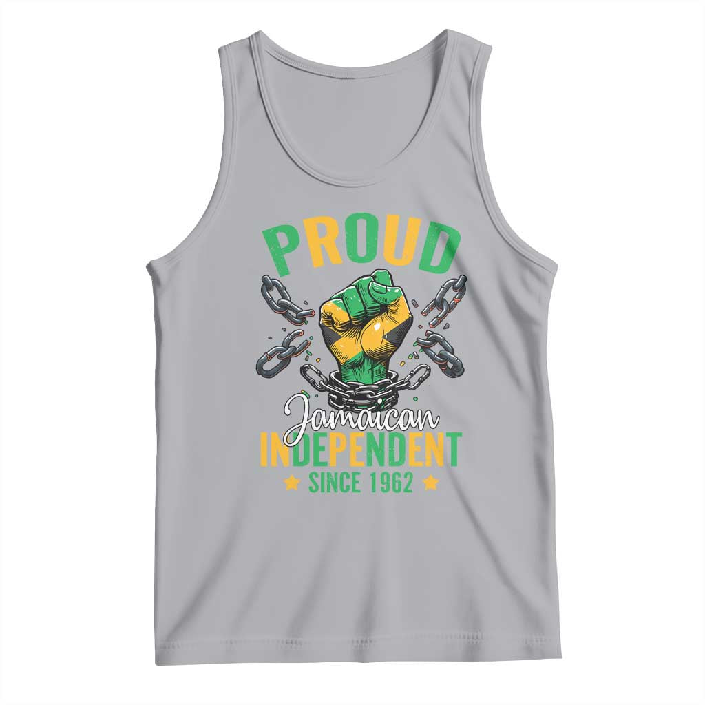Jamaica Independence Day Tank Top Proud Jamaican Hand Fist Break The Chain - Wonder Print Shop