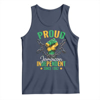 Jamaica Independence Day Tank Top Proud Jamaican Hand Fist Break The Chain - Wonder Print Shop