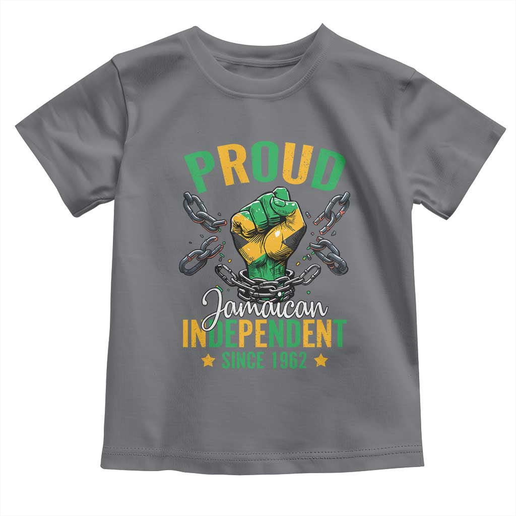 Jamaica Independence Day Toddler T Shirt Proud Jamaican Hand Fist Break The Chain - Wonder Print Shop