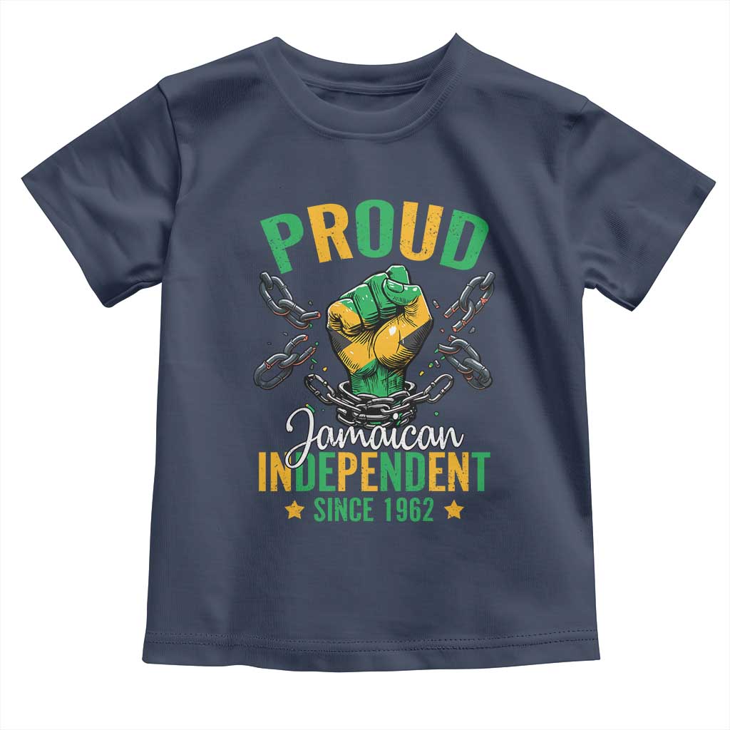 Jamaica Independence Day Toddler T Shirt Proud Jamaican Hand Fist Break The Chain - Wonder Print Shop
