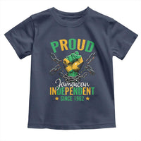 Jamaica Independence Day Toddler T Shirt Proud Jamaican Hand Fist Break The Chain - Wonder Print Shop