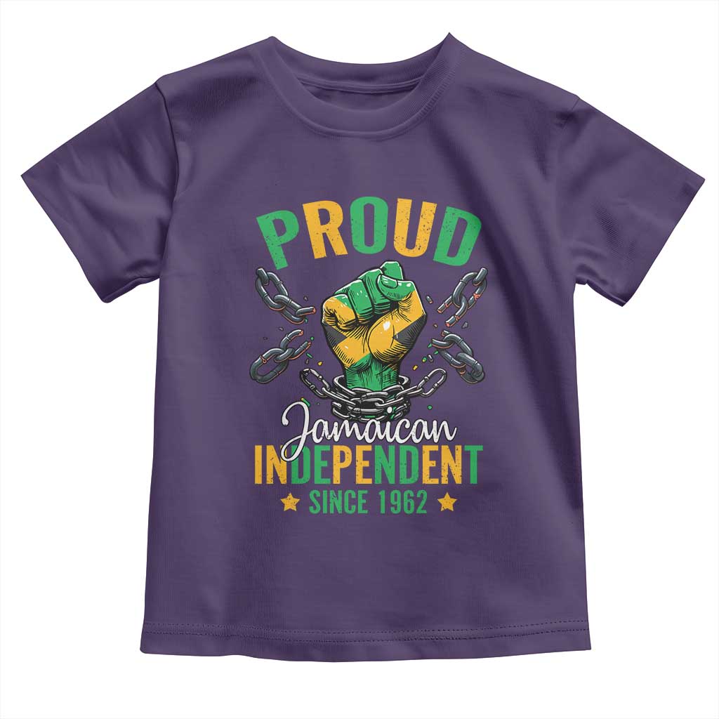 Jamaica Independence Day Toddler T Shirt Proud Jamaican Hand Fist Break The Chain - Wonder Print Shop